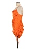 Zara 100% Polyester Orange Cocktail Dress Size M - photo 5