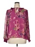 Cato Floral Purple Long Sleeve Blouse Size XL - photo 1