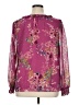 Cato Floral Purple Long Sleeve Blouse Size XL - photo 2