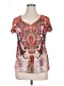 Apt. 9 100% Polyester Pink Short Sleeve Blouse Size XL - photo 1