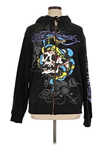 Ed by Ed Hardy Zip Up Hoodie (view 1)