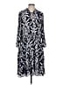 Chico's 100% Polyester Paisley Blue Casual Dress Size Lg (2.5) - photo 1