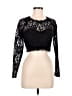 My Michelle Black Long Sleeve Top Size 7 - photo 1