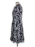 Chico's 100% Polyester Paisley Blue Casual Dress Size Lg (2.5) - photo 5