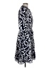 Chico's 100% Polyester Paisley Blue Casual Dress Size Lg (2.5) - photo 4