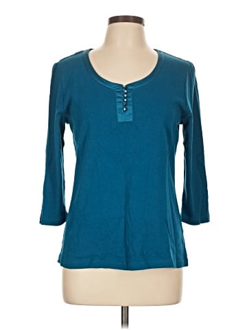 St. John's Bay 3/4 Sleeve Top (view 1)