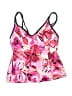 Miraclesuit Floral Pink Swimsuit Top Size 8 - photo 1