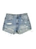 Zara Blue Denim Shorts Size 8 - photo 1