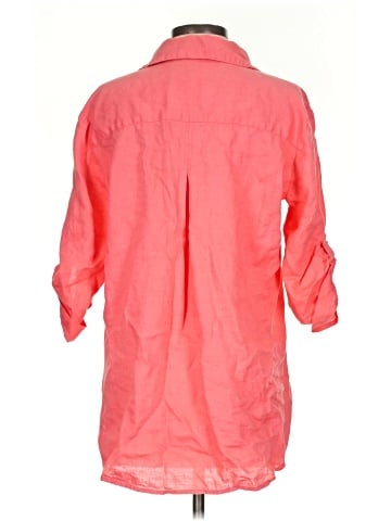 Pure Amici 3/4 Sleeve Button-Down Shirt (view 2)