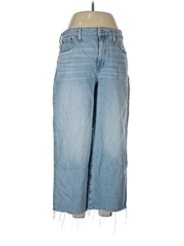 Madewell The Curvy Perfect Vintage Wide-Leg Crop Jean in Altoona Wash: Raw-Hem Edition (view 1)