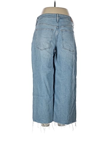 Madewell The Curvy Perfect Vintage Wide-Leg Crop Jean in Altoona Wash: Raw-Hem Edition (view 2)