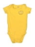 Carter's 100% Cotton Yellow Short Sleeve Onesie 6-9 MO / 9 MO - photo 1