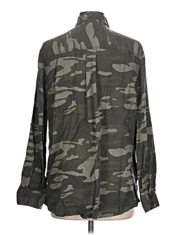 Express Outlet Long Sleeve Button-Down Shirt (view 2)