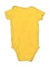 Carter's 100% Cotton Yellow Short Sleeve Onesie 6-9 MO / 9 MO - photo 2