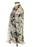 Coldwater Creek Camo Silver Long Sleeve Blouse Size M - photo 5