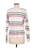 Ann Taylor LOFT 100% Cotton Stripes White Ivory Pullover Sweater Size M - photo 2