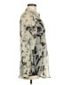 Coldwater Creek Camo Silver Long Sleeve Blouse Size M - photo 4