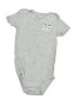 Carter's 100% Cotton Graphic Gray Short Sleeve Onesie 6-9 MO / 9 MO - photo 1