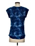 DR2 100% Rayon Blue Short Sleeve Top Size S - photo 2