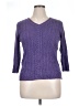 Karen Scott 100% Cotton Purple Pullover Sweater Size XL - photo 1