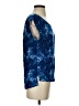 DR2 100% Rayon Blue Short Sleeve Top Size S - photo 4