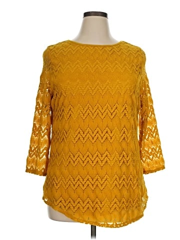 Onyx 3/4 Sleeve Blouse (view 1)