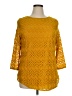 Onyx Yellow 3/4 Sleeve Blouse Size XL - photo 1