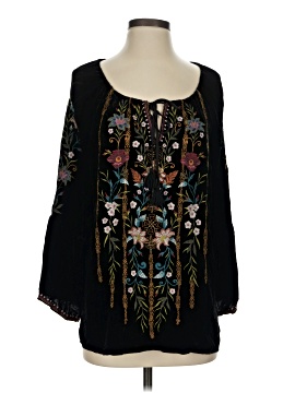 Johnny Was 3/4 Sleeve Blouse