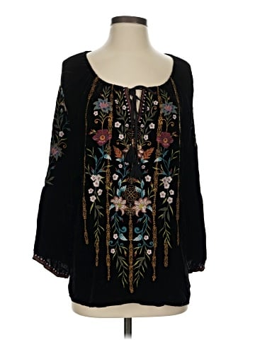 Johnny Was 3/4 Sleeve Blouse (view 1)