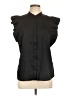 Express 100% Polyester Black Sleeveless Blouse Size L - photo 1