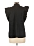 Express 100% Polyester Black Sleeveless Blouse Size L - photo 2