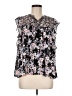 Belle + Sky 100% Polyester Floral Black Sleeveless Blouse Size M - photo 1
