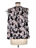 Belle + Sky 100% Polyester Floral Black Sleeveless Blouse Size M - photo 2
