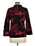 Chico's Floral Red Turtleneck Sweater Size Med (1) - photo 2