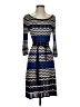 Taylor Chevron-herringbone Blue Casual Dress Size S - photo 1