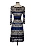 Taylor Chevron-herringbone Blue Casual Dress Size S - photo 2