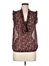 Eyelash Couture 100% Polyester Black Sleeveless Blouse Size M - photo 1