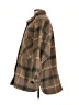 Lucky Brand 100% Polyester Plaid Brown Coat Size L - photo 5