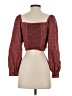 Levi's Burgundy 3/4 Sleeve Blouse Size S - photo 2