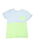 Crewcuts 100% Cotton Color Block Blue Short Sleeve T-Shirt Size XS (kids) - photo 1