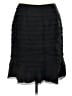 Chetta B 100% Silk Solid Black Silk Skirt Size 6 - photo 2