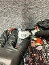 Gap 100% Polyester Floral Black Short Sleeve Blouse Size L - photo 7