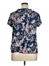 SJS Blue Short Sleeve Blouse Size XL - photo 2