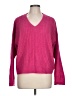 Lucky Brand Solid Pink Pullover Sweater Size L - photo 1