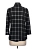 Eden & Olivia Plaid Black 3/4 Sleeve Blouse Size L - photo 2