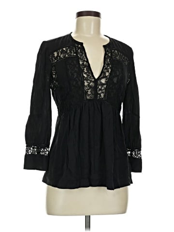 Rebecca Taylor 3/4 Sleeve Silk Top (view 1)