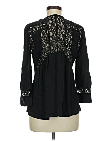 Rebecca Taylor 3/4 Sleeve Silk Top (view 2)