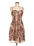 Xhilaration Animal Print Brown Cocktail Dress Size M - photo 1