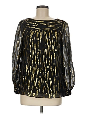 an original MILLY of New York Long Sleeve Silk Top (view 1)