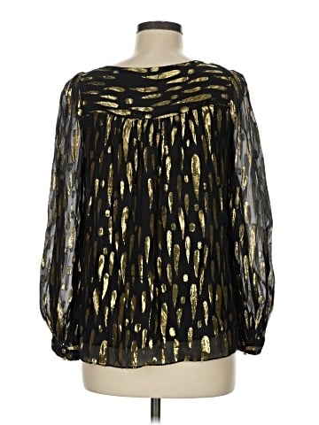 an original MILLY of New York Long Sleeve Silk Top (view 2)
